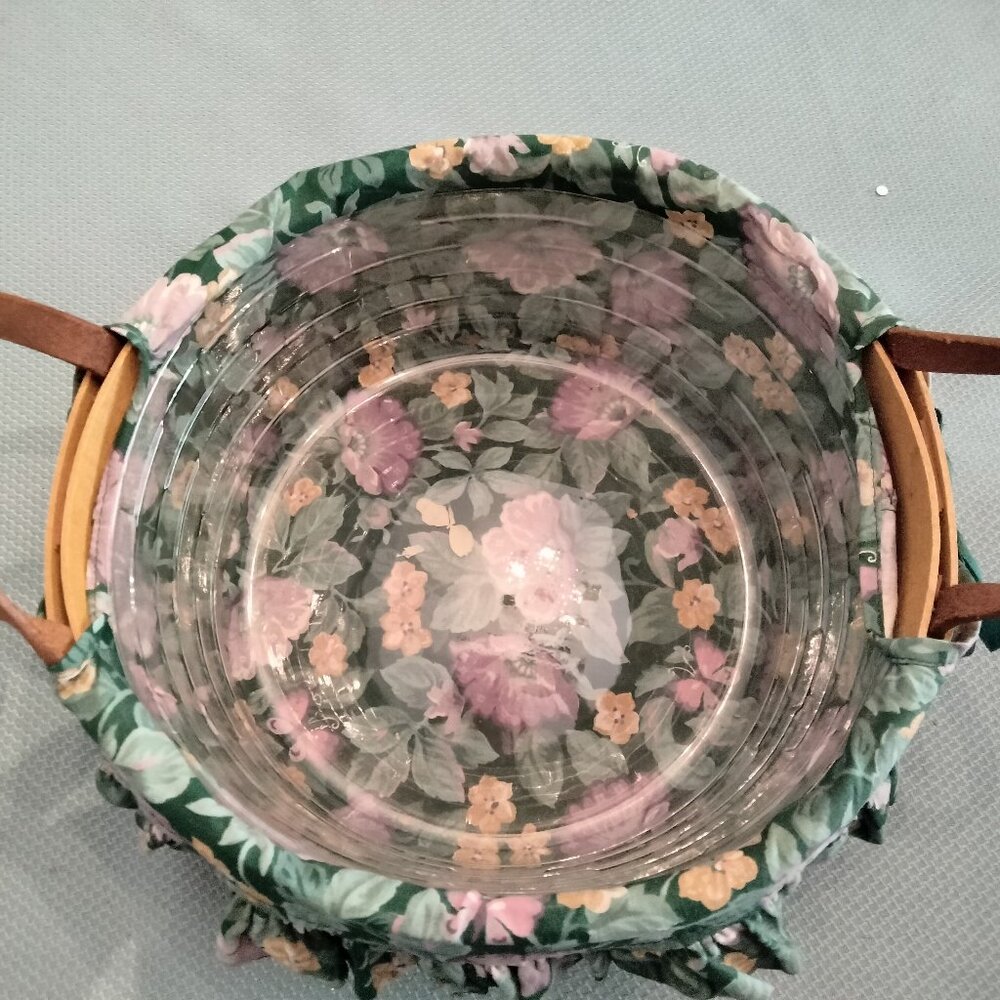 VINTAGE - 1997 Longaberger Darning Basket With Liner and Protector